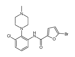 5-bromo-N-[3-chloro-2-(4-methylpiperazin-1-yl)phenyl]furan-2-carboxamide结构式