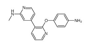 4-(2-(4-aminophenoxy)pyridin-3-yl)-N-methylpyridin-2-amine Structure