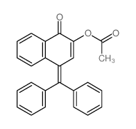 1(4H)-Naphthalenone,2-(acetyloxy)-4-(diphenylmethylene)- structure