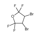 3,4-dibromo-2,2,5,5-tetrafluorooxolane Structure