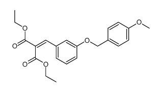 3-(p-methoxybenzyloxy)benzylidenemalonic acid diethyl ester结构式