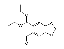 5-Diethoxymethyl-1,3-benzdioxol-6-carbaldehyd Structure