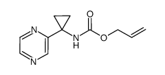 (1-pyrazin-2-yl-cyclopropyl)-carbamic acid allyl ester Structure