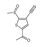 5-acetyl-2-methylsulfinylthiophene-3-carbonitrile Structure