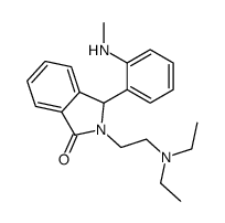 2-[2-(diethylamino)ethyl]-3-[2-(methylamino)phenyl]-3H-isoindol-1-one Structure