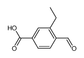 3-ethyl-4-formylbenzoic acid结构式