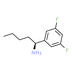 (1S)-1-(3,5-DIFLUOROPHENYL)PENTYLAMINE Structure