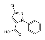 3-CHLORO-1-PHENYL-1H-PYRAZOLE-5-CARBOXYLIC ACID structure