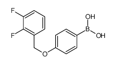 (4-((2,3-DIFLUOROBENZYL)OXY)PHENYL)BORONIC ACID Structure