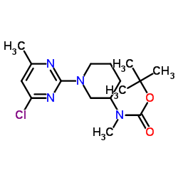 [1-(4-Chloro-6-methyl-pyrimidin-2-yl)-piperidin-3-yl]-methyl-carbamic acid tert-butyl ester图片