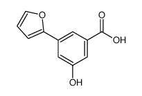 3-(furan-2-yl)-5-hydroxybenzoic acid Structure