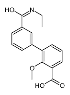 3-[3-(ethylcarbamoyl)phenyl]-2-methoxybenzoic acid Structure