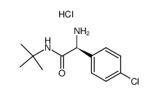 (S)-2-amino-N-(tert-butyl)-2-(4-chlorophenyl)acetamide hydrochloride Structure