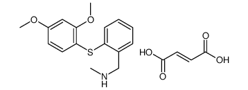 (E)-but-2-enedioic acid,1-[2-(2,4-dimethoxyphenyl)sulfanylphenyl]-N-methylmethanamine Structure