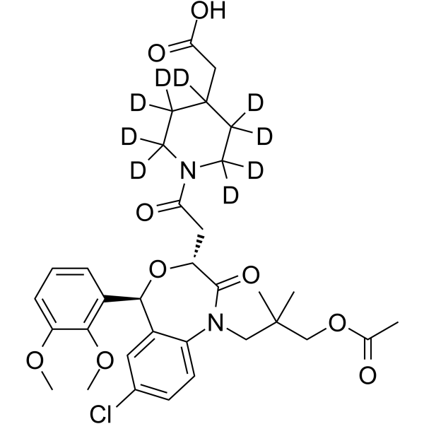 Lapaquistat-d9 acetate结构式