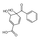 1,2-dihydro-1,2-dihydroxy-4-carboxybenzophenone结构式