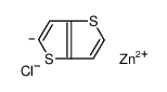 chlorozinc(1+),5H-thieno[3,2-b]thiophen-5-ide结构式