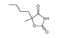 2,4-Oxazolidinedione,5-butyl-5-methyl-(9CI) structure