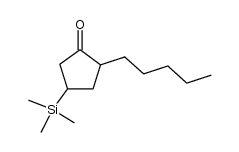 2-pentyl-4-(trimethylsilyl)cyclopentanone Structure