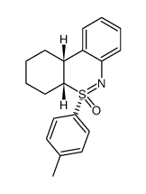 (+/-)-(5S*,4aS*,10bS*)-1,2,3,4,4a,10b-hexahydro-5-(4-methylphenyl)-5λ4-dibenzo(c,e)(1,2)thiazine 5-oxide Structure