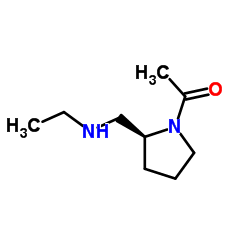 1-{(2S)-2-[(Ethylamino)methyl]-1-pyrrolidinyl}ethanone Structure