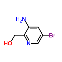 (3-氨基-5-溴吡啶-2-基)甲醇结构式