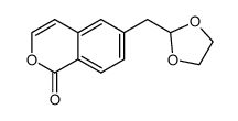 6-(1,3-dioxolan-2-ylmethyl)-1H-isochromen-1-one结构式