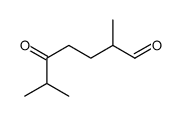 2,6-dimethyl-5-oxoheptanal Structure