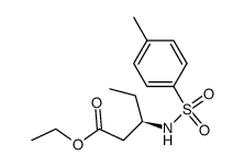 (3R)-ethyl 3-(tosylamino)pentanoate结构式