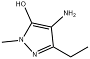 1H-Pyrazol-5-ol, 4-amino-3-ethyl-1-methyl- Structure