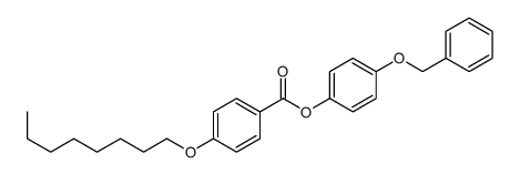 (4-phenylmethoxyphenyl) 4-octoxybenzoate Structure