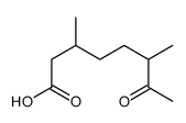 3,6-dimethyl-7-oxooctanoic acid Structure