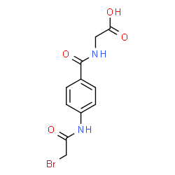 bromoacetyl-4-aminohippuric acid Structure