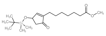 METHYL 7-(3-((TERT-BUTYLDIMETHYLSILYL)OXY)-5-OXOCYCLOPENT-1-EN-1-YL)HEPTANOATE Structure