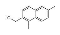 1,6-Dimethyl-2-hydroxymethyl-naphthalin结构式