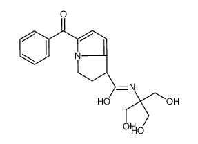 5-benzoyl-N-[1,3-dihydroxy-2-(hydroxymethyl)propan-2-yl]-2,3-dihydro-1H-pyrrolizine-1-carboxamide structure