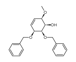 1D-(1,2,3,4)-1,2-di-O-benzyl-4-O-methylcyclohex-5-ene-1,2,3,4-tetraol结构式