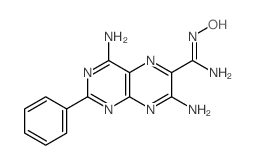 6-Pteridinecarboximidamide,4,7-diamino-N-hydroxy-2-phenyl- structure