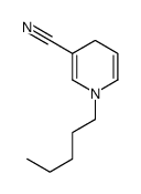 1,4-Dihydro-1-pentylpyridine-3-carbonitrile结构式