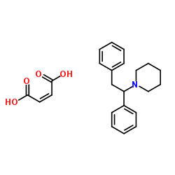 (±)-1-(1,2-Diphenylethyl)piperidine Maleate structure