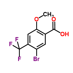 5-bromo-2-methoxy-4-(trifluoromethyl)-Benzoic acid Structure