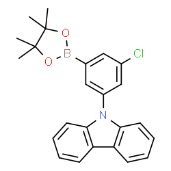 3-(9H-Carbazol-9-yl)-5-chlorophenylboronic acid pinacol ester结构式