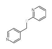 2-(pyridin-4-ylmethylsulfanyl)pyridine结构式