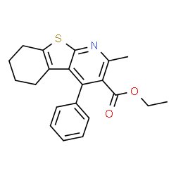 Ethyl 2-methyl-4-phenyl-5,6,7,8-tetrahydro[1]benzothieno[2,3-b]pyridine-3-carboxylate picture