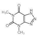 3H-1,2,3-Triazolo[4,5-d]pyrimidine-5,7(4H,6H)-dione,4,6-dimethyl- structure