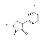 3-(3-Bromo-phenyl)-1-methyl-pyrrolidine-2,5-dione Structure