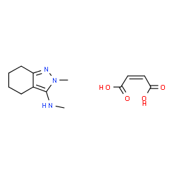 4,5,6,7-tetrahydro-N,2-dimethyl-2H-indazol-3-ylammonium hydrogen maleate Structure