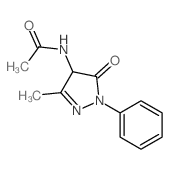 Acetamide,N-(4,5-dihydro-3-methyl-5-oxo-1-phenyl-1H-pyrazol-4-yl)- picture