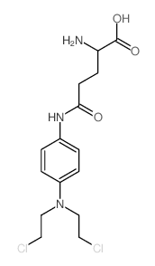 L-Glutamine,N-[4-[bis(2-chloroethyl)amino]phenyl]- Structure