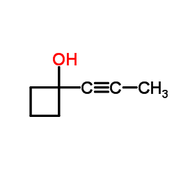 1-(1-Propyn-1-yl)cyclobutanol结构式